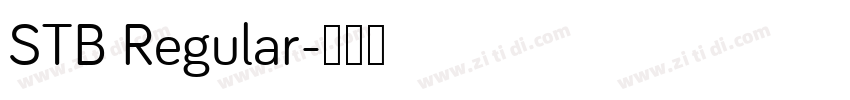 STB Regular字体转换